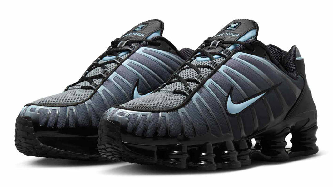 Nike Shox TL Black Celestine Blue Front
