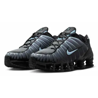 Nike Shox TL Black Celestine Blue Front