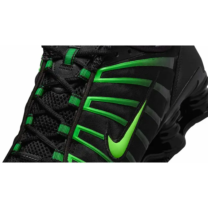 Nike Shox TL Black Green Strike AV3595-012 Detail