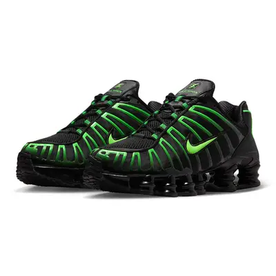 Nike Shox TL Black Green Strike AV3595-012 Side