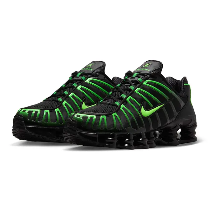 Nike Shox TL Black Green Strike AV3595-012 Side