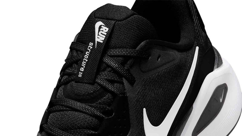 Nike Structure 26 Black White Side