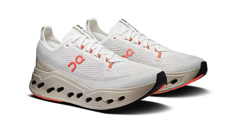 On Running Cloudsurfer Ivory Salmon Womens 3WF30223297 front