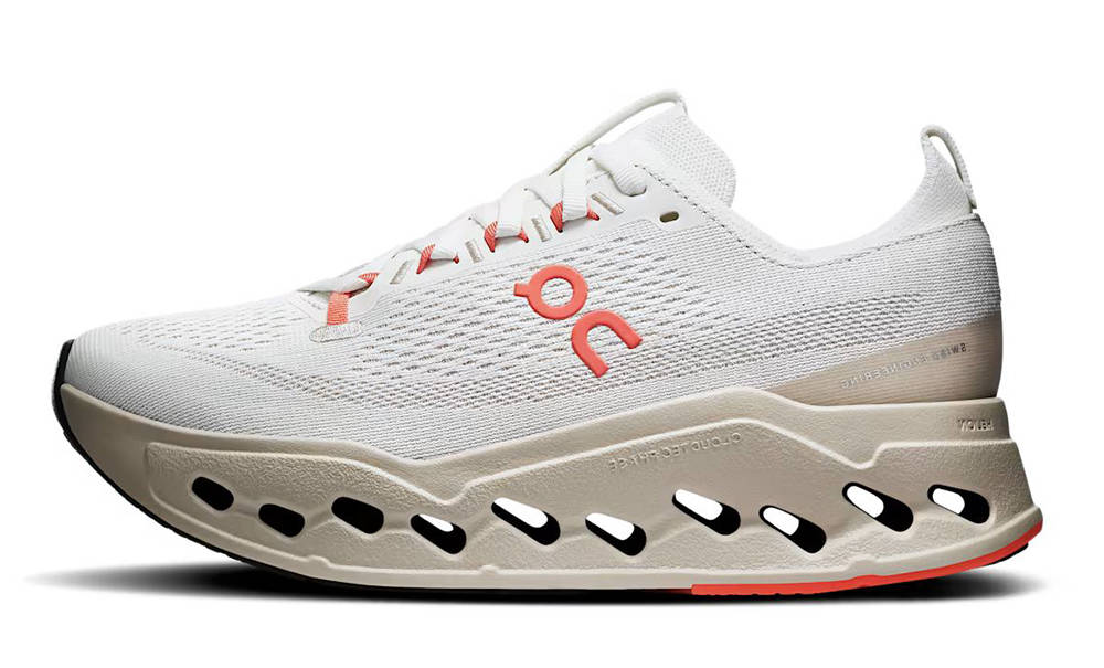 On Running Cloudsurfer Ivory Salmon Womens 3WF30223297