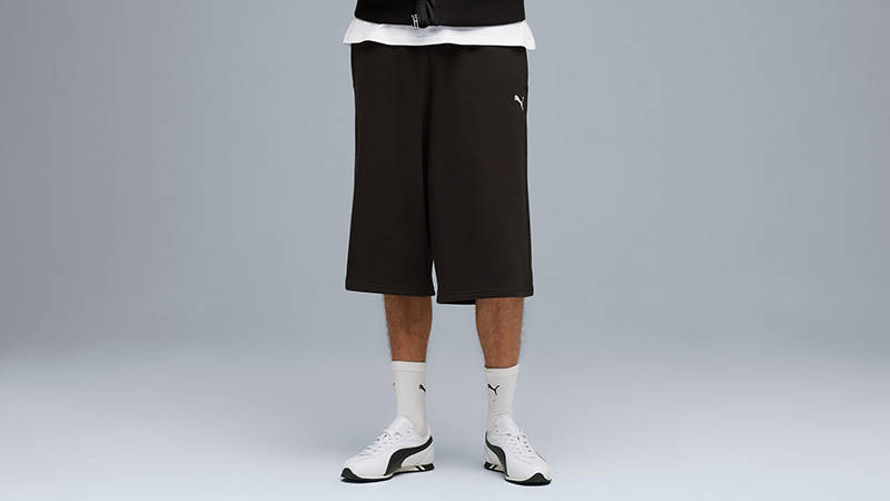 PUMA Sprint White Black 402960-01 on foot side