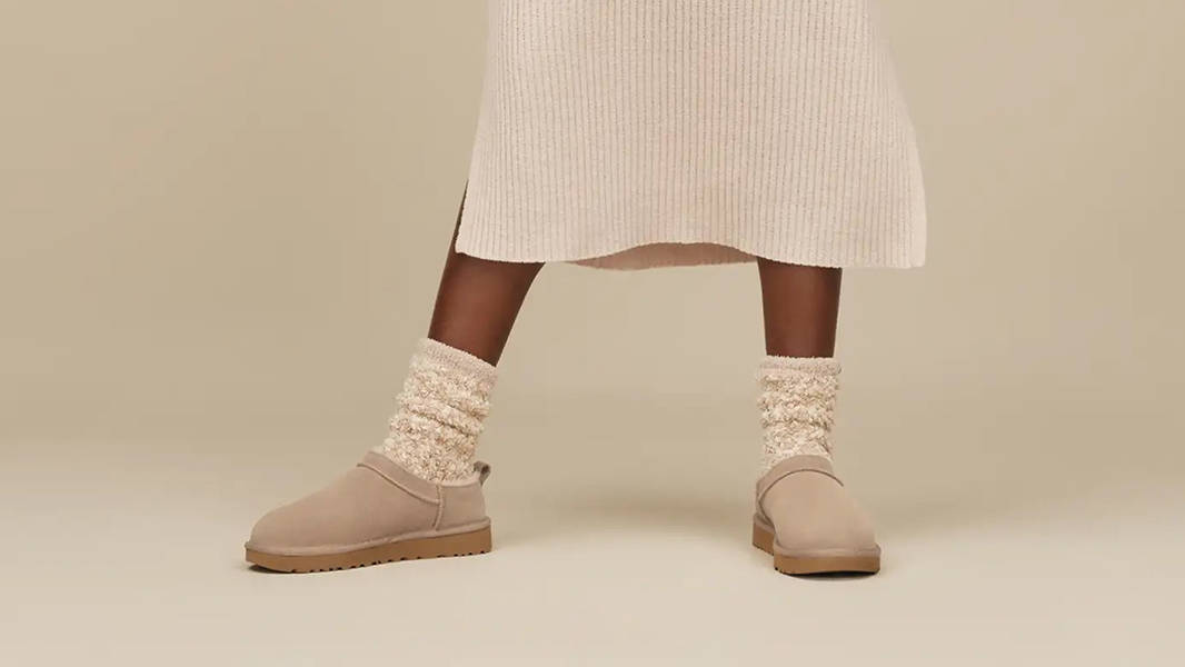 UGG Classic Micro Sand 1173891-SAN on feet