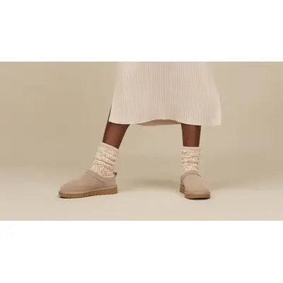 UGG Classic Micro Sand 1173891-SAN on feet