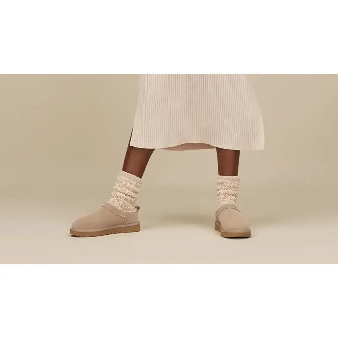 UGG Classic Micro Sand 1173891-SAN on feet