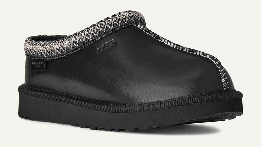 UGG Tasman Leather Regenerate Black Womens 1170292-BLK Side