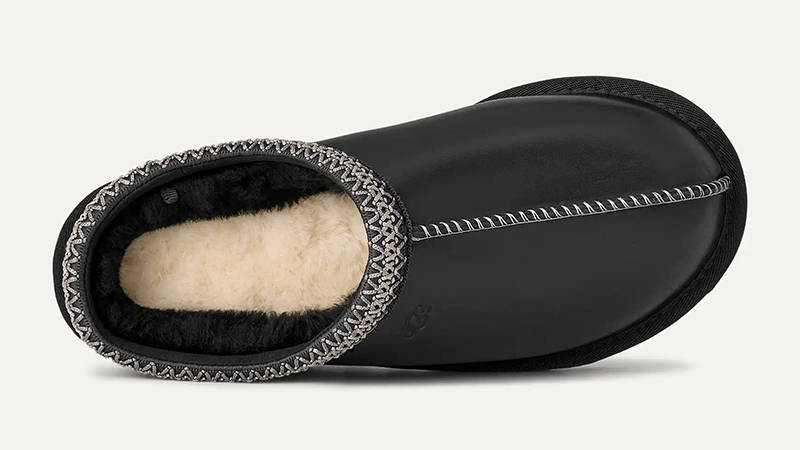 UGG Tasman Leather Regenerate Black Womens 1170292-BLK Top
