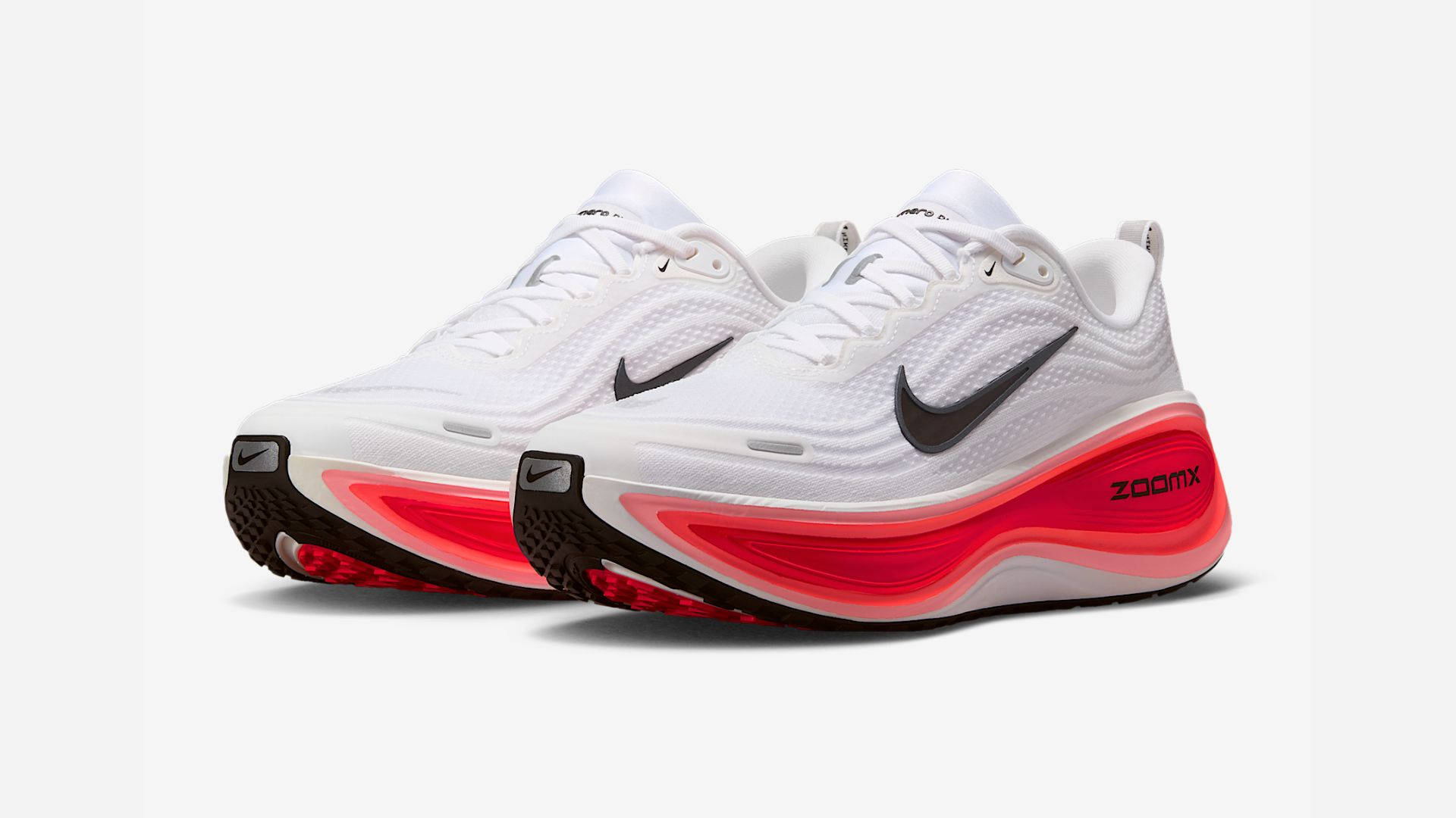 Nike Vomero Plus White Black Bright Crimson