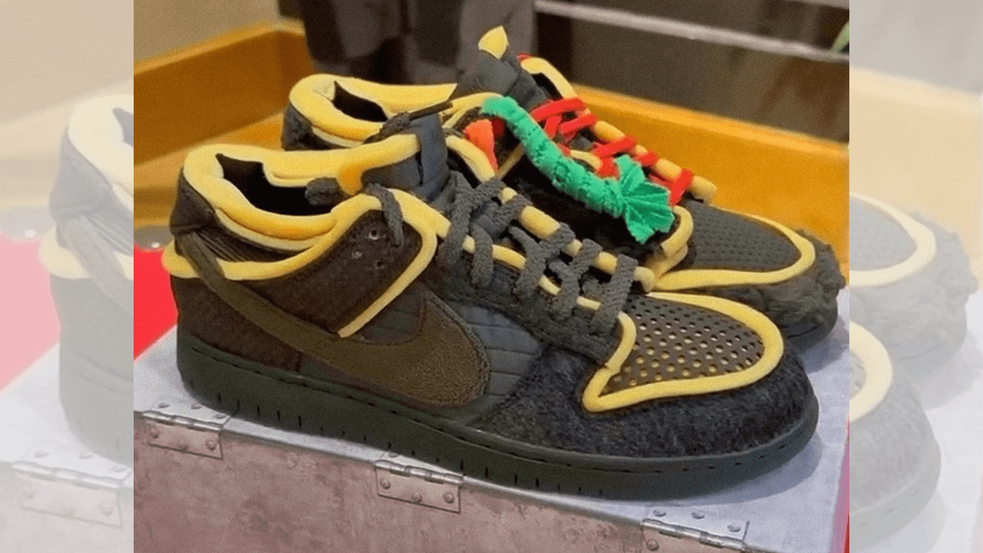 Cactus Plant Flea Market x Nike Dunk Low Swamp Sponge Black Yellow