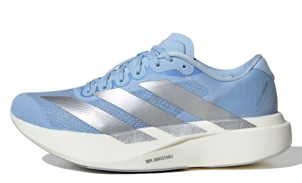 adidas Adizero Evo SL Glow Blue Silver Metallic