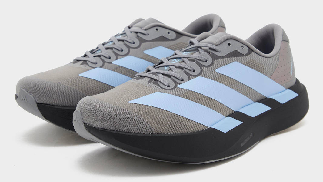 adidas Adizero Evo SL Grey Glow Blue Front