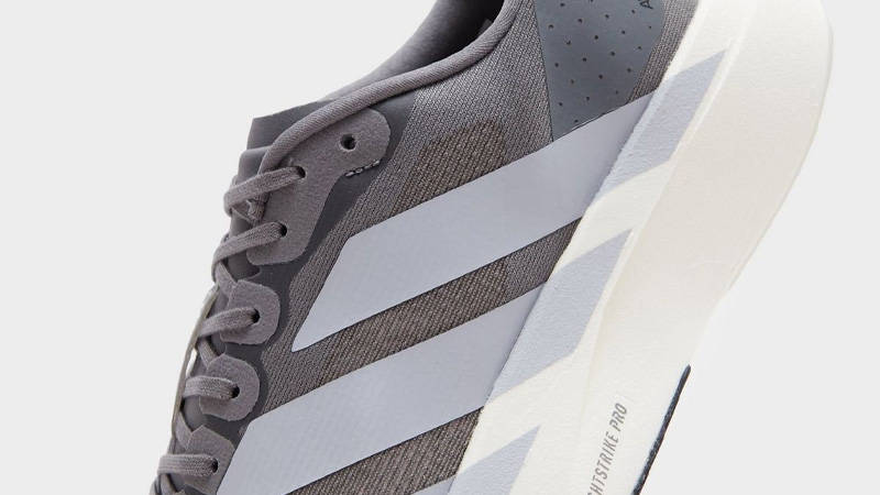 adidas Adizero EVO SL Grey Halo Silver Closeup