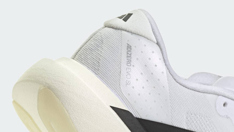 adidas Adizero Evo SL GS White Black Closeup