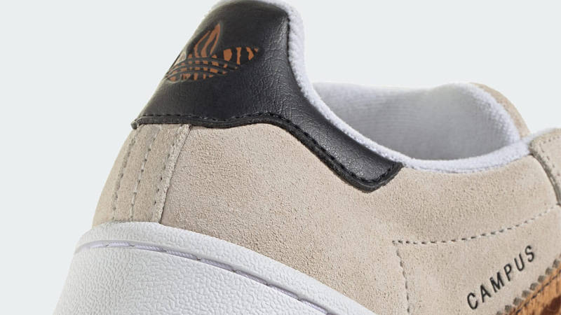 adidas Campus 00s GS Leopard Stripes Wonder White Closeup