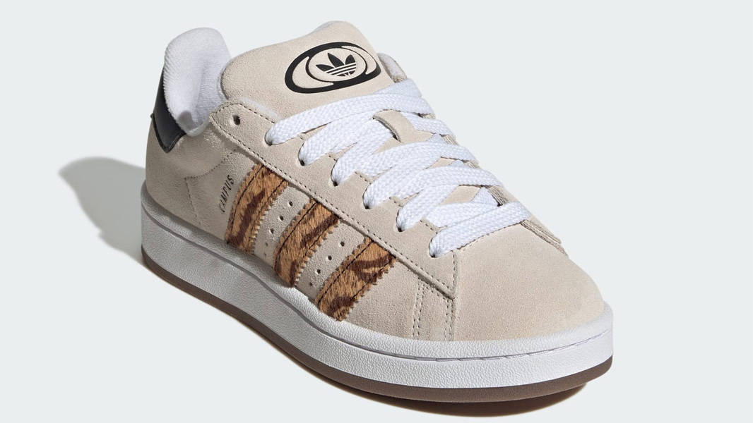 adidas Campus 00s GS Leopard Stripes Wonder White Front