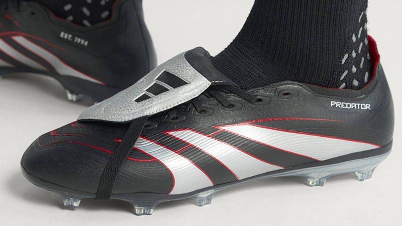 adidas Predator League BSR Foldover Tongue Firm Multi Ground Boots Black Silver JR6881 side