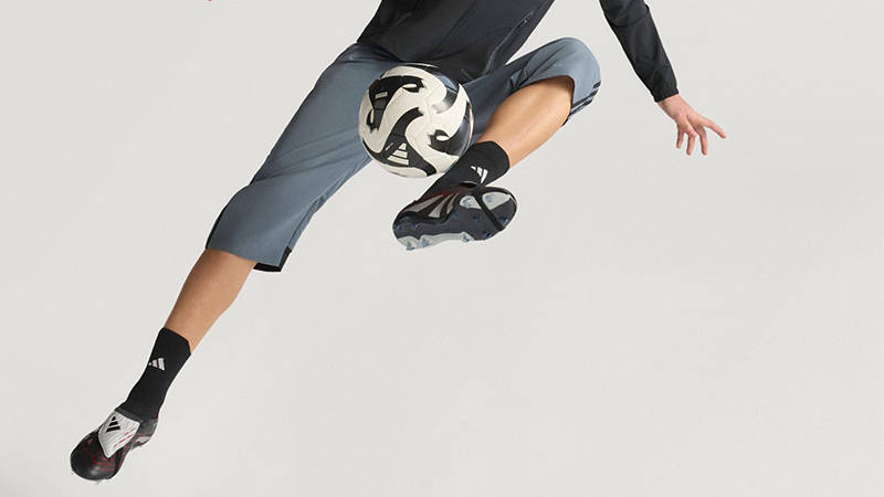adidas Predator League BSR Foldover Tongue Firm Multi Ground Boots Black Silver JR6881 with ball