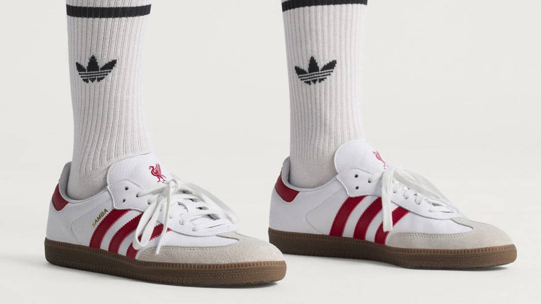 adidas Samba Liverpool FC On Foot