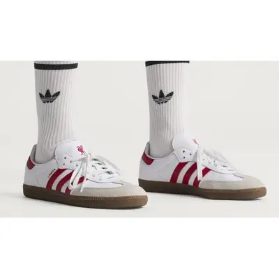 adidas Samba Liverpool FC On Foot