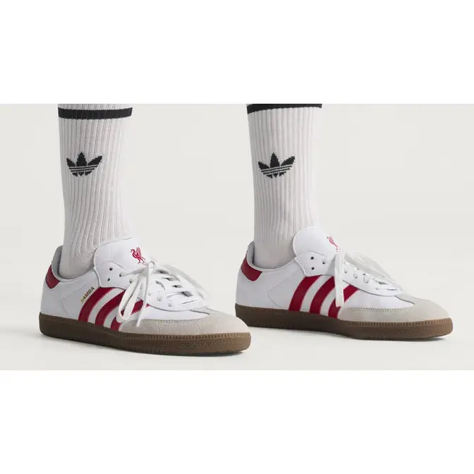 adidas Samba Liverpool FC On Foot