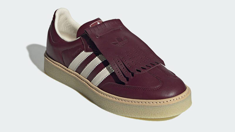 adidas Samba Lux Maroon Off-White JR0903 front