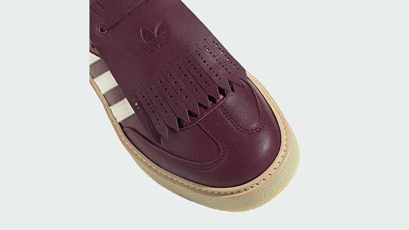 adidas Samba Lux Maroon Off-White JR0903 toe