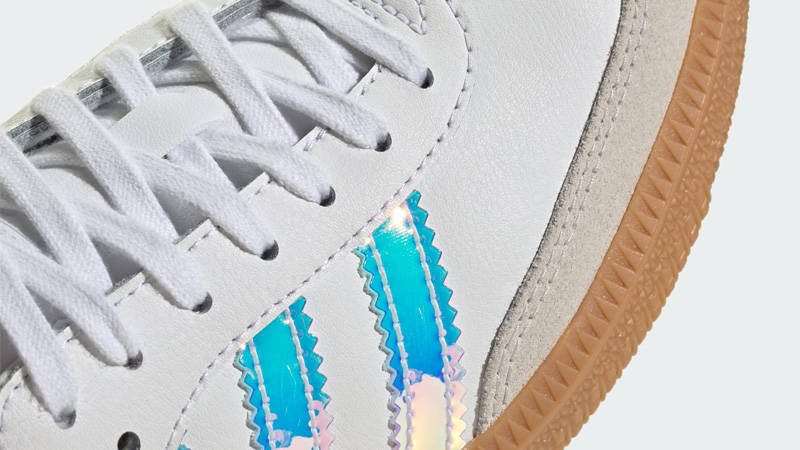 adidas Samba OG GS White Iridescent Closeup