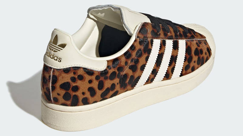 adidas Superstar Brown Cream Leopard Back