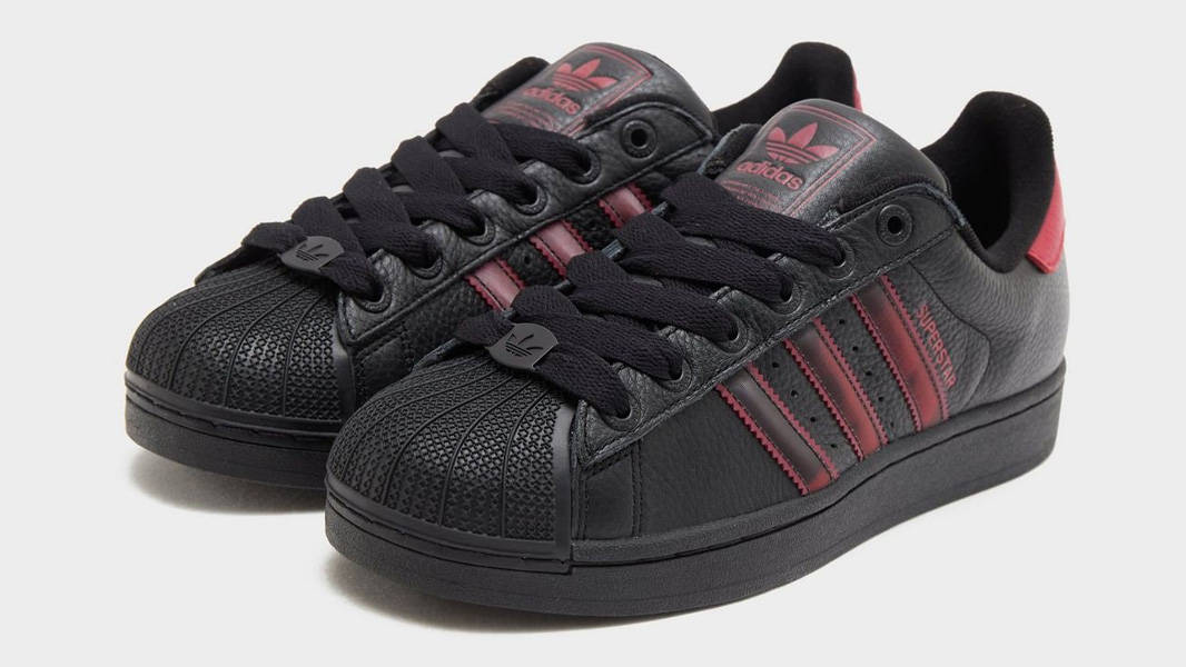 adidas Superstar II Black Red Front