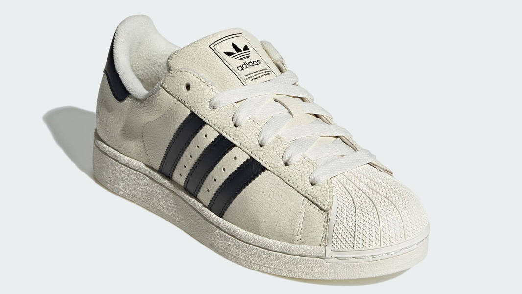 adidas Superstar II Cracked Leather Off White Front