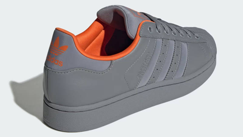 adidas Superstar II Grey Orange Back