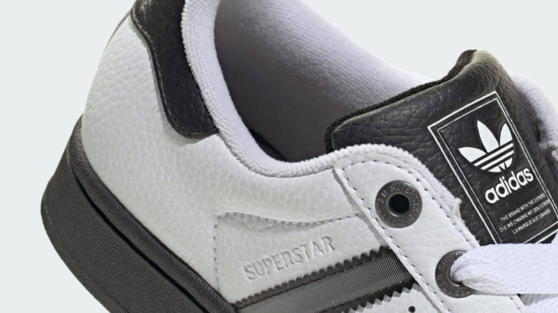 adidas Superstar II GS Cloud White Matte Silver Closeup