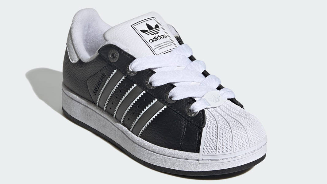 adidas Superstar II GS Core Black Matte Silver Front