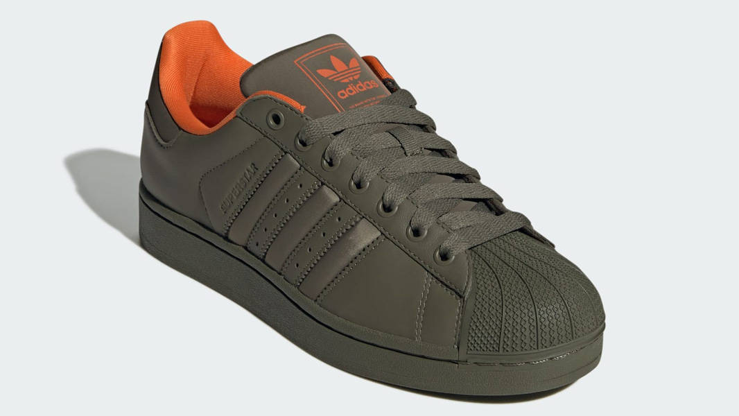 adidas Superstar II Olive Strata Orange Front