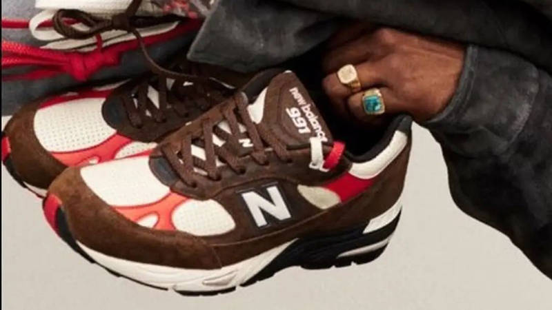 Aimé Leon Dore x New Balance 991V2 Brown side