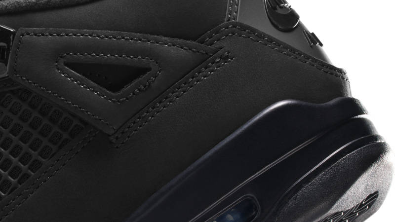 Air Jordan 4 GS Black Cat 2025 Closeup