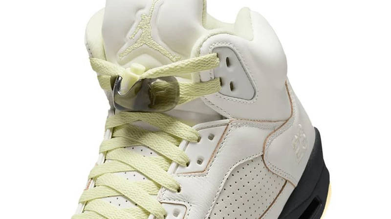 Air Jordan 5 Luminous Green IM7592-130 closeup