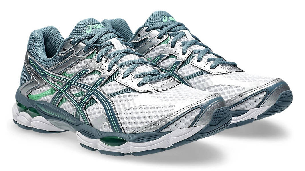 ASICS Gel-Cumulus 16 White Ironclad Front
