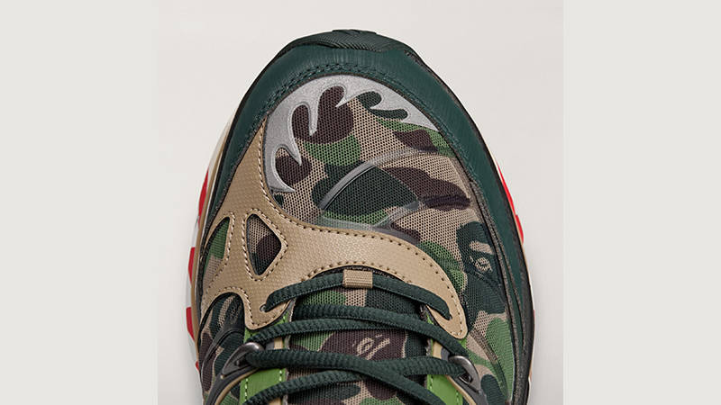 BAPE x adidas adistar HRMY Green Camo toe