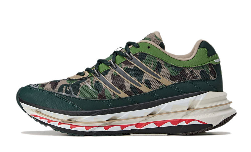 BAPE x adidas adistar HRMY Green Camo