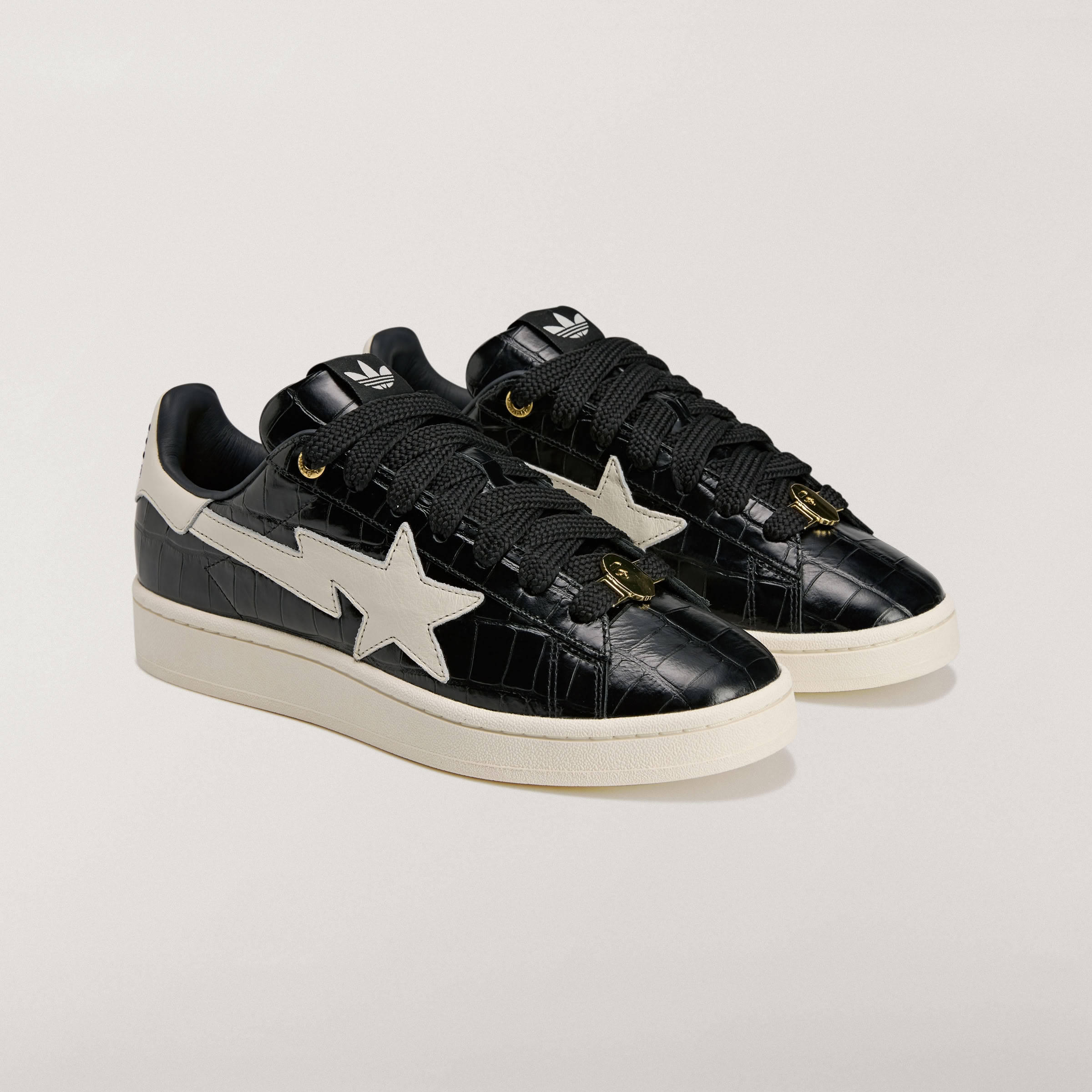 BAPE x adidas Campus 00s Black Off-White Front