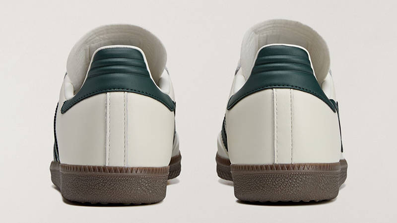 BAPE x adidas Samba Off-White Shadow Green back