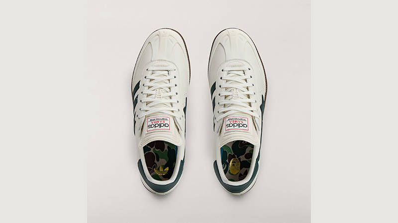 BAPE x adidas Samba Off-White Shadow Green middle