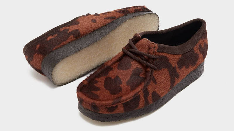 Clarks Wallabee Pony Hair Brown 26183072 feature