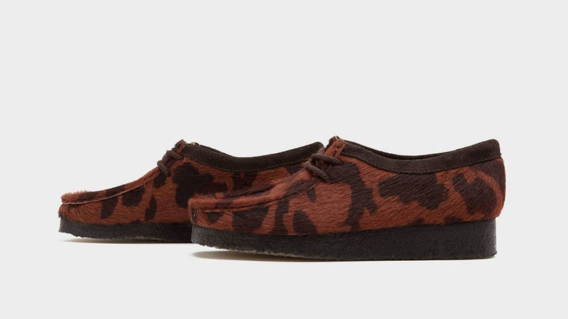 Clarks Wallabee Pony Hair Brown 26183072 front
