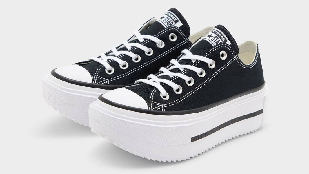 Converse Chuck Taylor All Star Lift Double Stack Platform Black Front
