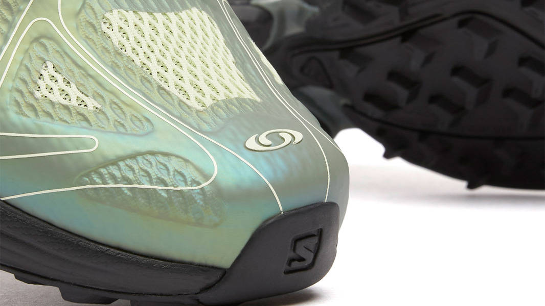 END. x Salomon XT-Whisper Avocado Front Closeup